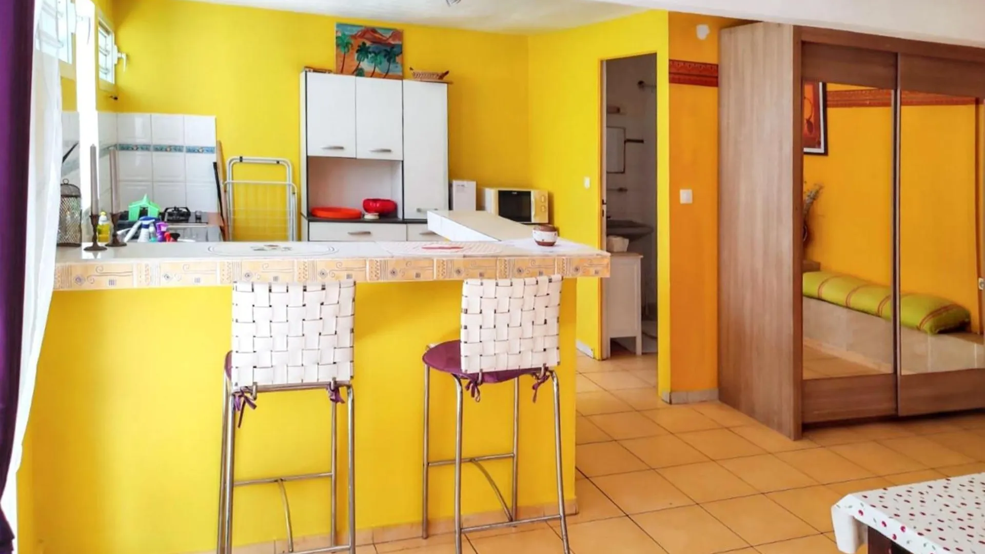 Studio Moderne Avec Vue Sur Mer A Vieux Habitants 50 M² Terrasse